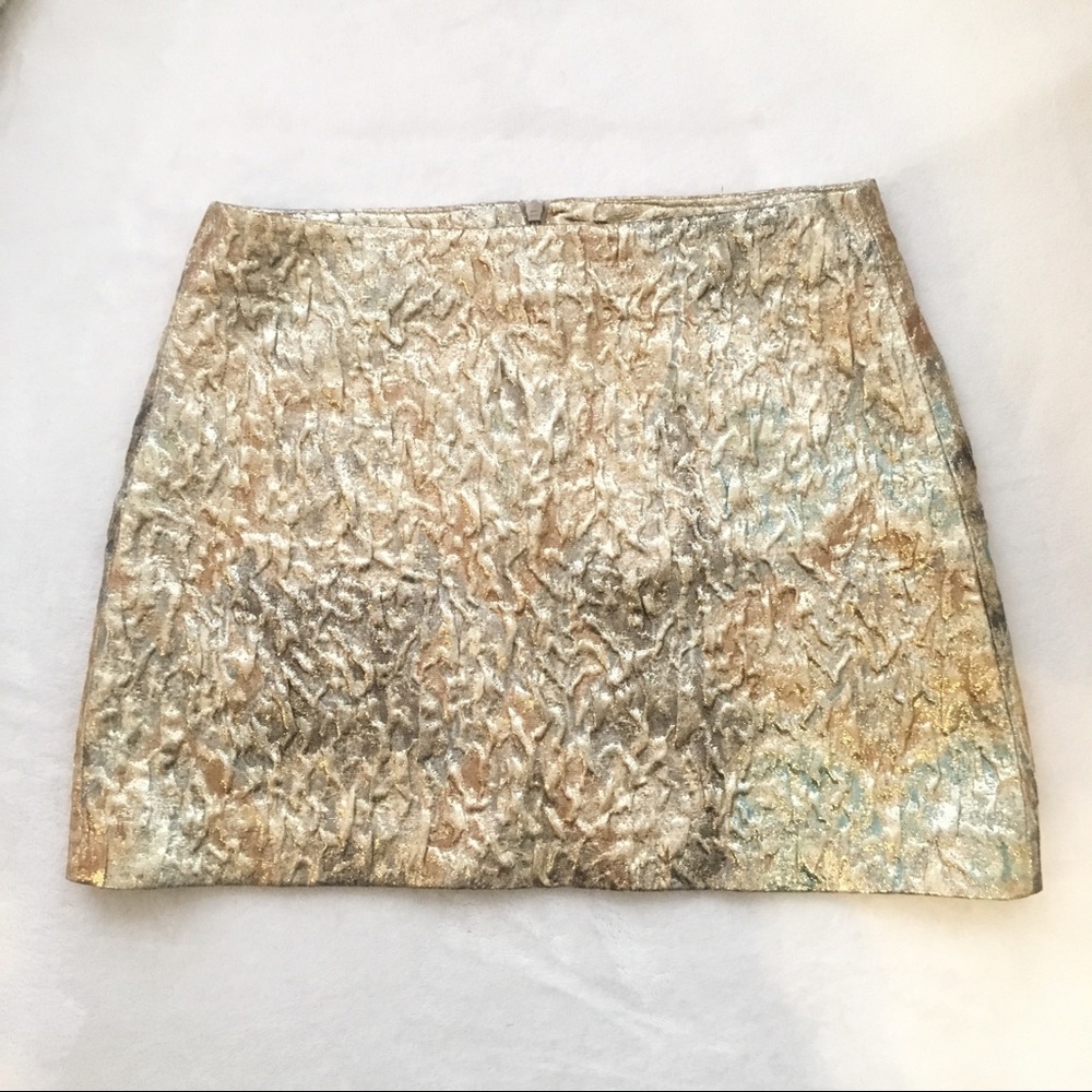 Gold Mini Skirt
